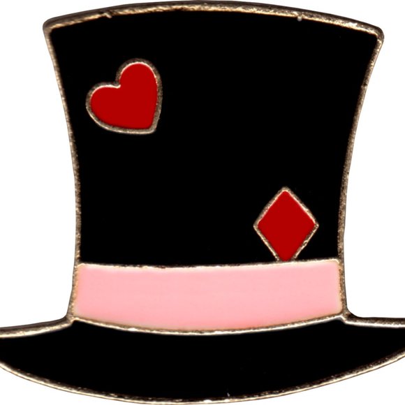 Top-hat enamel lapel pin - Picture 1 of 1